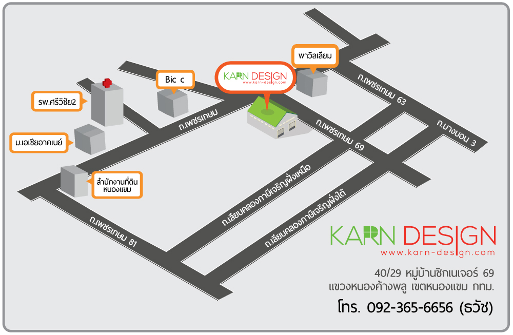 แผนที่ Karn Design